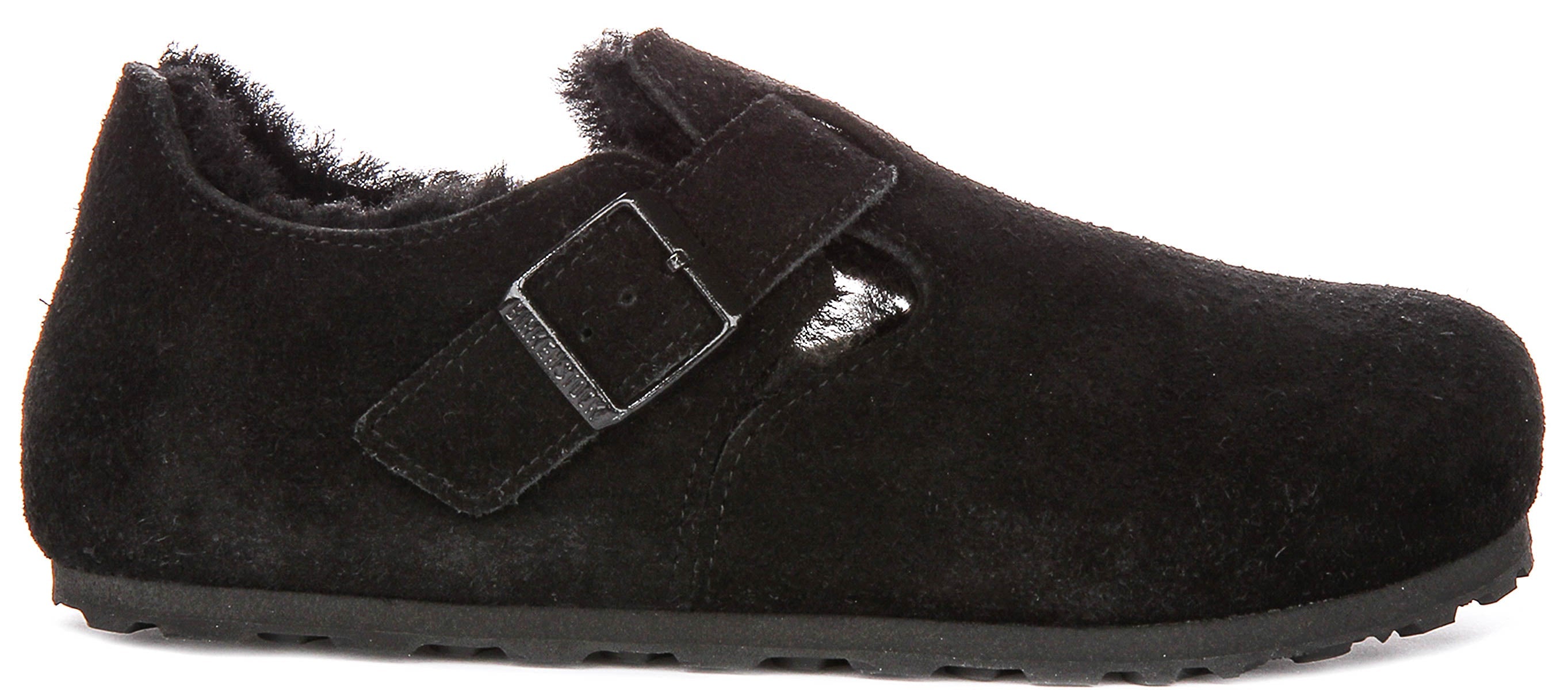 Birkenstock London Shearling In Black | Narrow Fit Secondary image