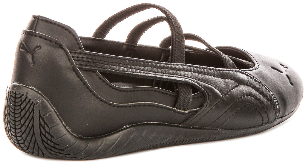 Puma SC Ballet Leather In All Black For Women