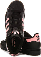 Adidas Superstar II J In Black Pink For Juniors