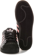 Adidas Superstar II J In Black Pink For Juniors