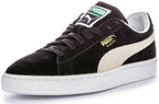 Puma Suede Classic+ Iconic Timeless Baskets en cuir suédé pour hommes noir blanc