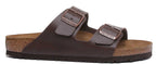 Birkenstock Arizona sandale à semelle en liège Birko Flor marron à 2 brides pour femmes