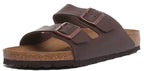 Birkenstock Arizona sandale à semelle en liège Birko Flor marron à 2 brides pour femmes
