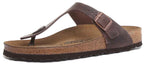Birkenstock Gizeh sandale pour femmes en cuir huilé de style marron thong