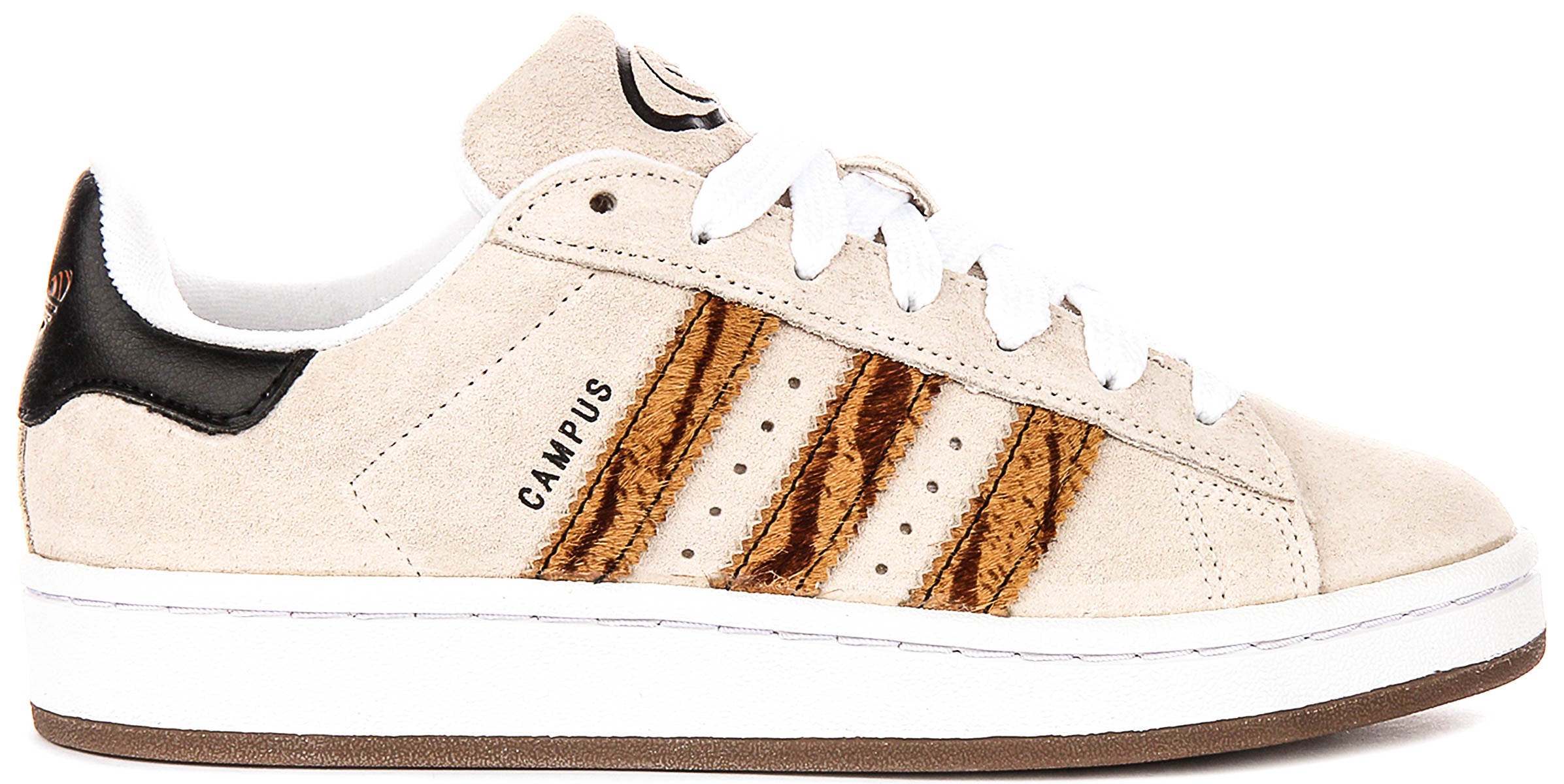 Adidas Campus 00S In Beige Leopard Strips For Junior Secondary image