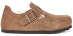 Birkenstock London Shearlin en daim marron | Coupe régulière