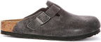 Birkenstock Boston Bs In Charcoal | Regular Fit
