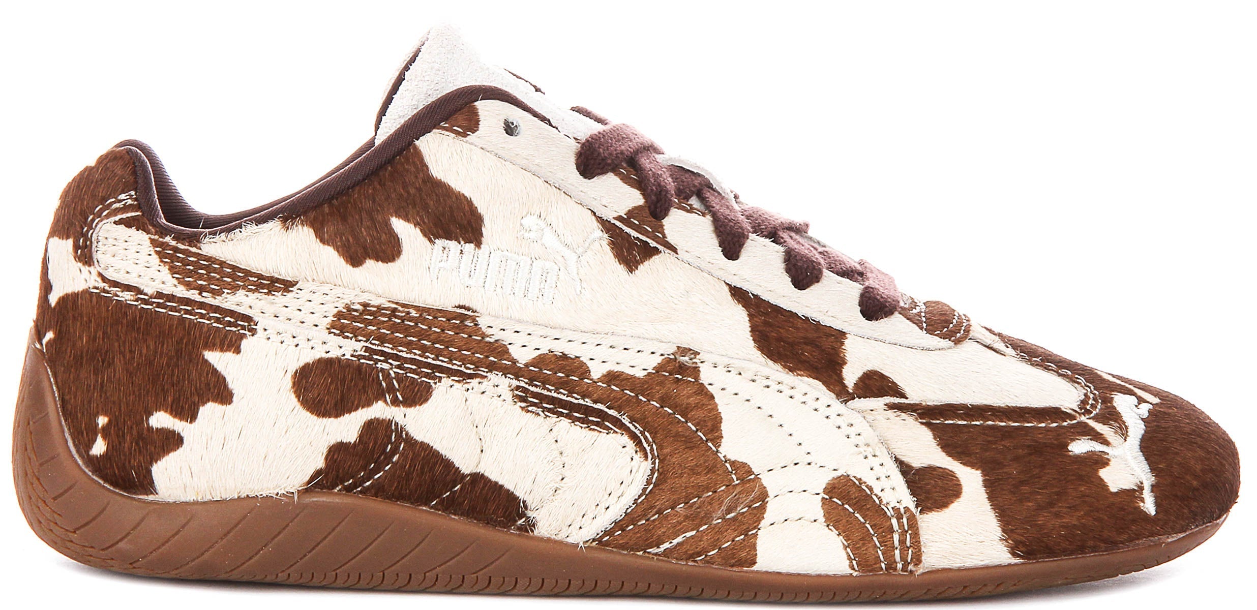 Puma Speedcat Cow Print In Choco Brown For Women Secondary image