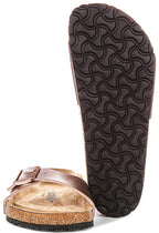Birkenstock Madrid Bs In Copper For Women | Regular Fit