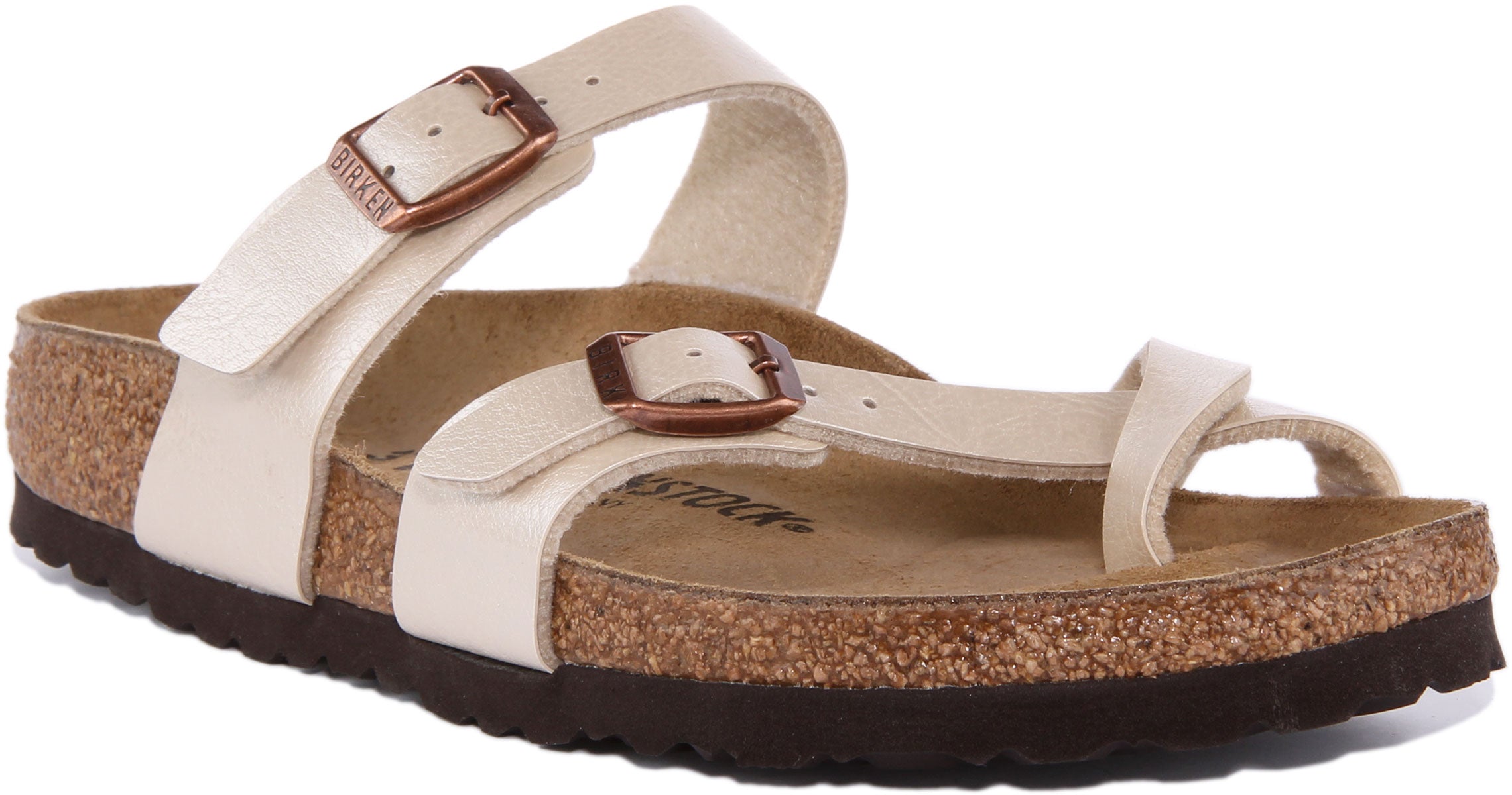 Birkenstock Mayari Sandales en Birko Flor pour femmes en crème Main image