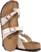 Birkenstock Mayari Sandales en Birko Flor pour femmes en crème