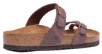 Birkenstock Mayari Sandale à lanières en cuir huilé pour femmes, brun foncé