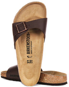 Birkenstock Madrid en Marron Foncé | Coupe Régulière