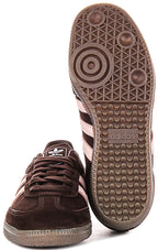 Adidas Samba OG W In Dark Brown Pink For Women