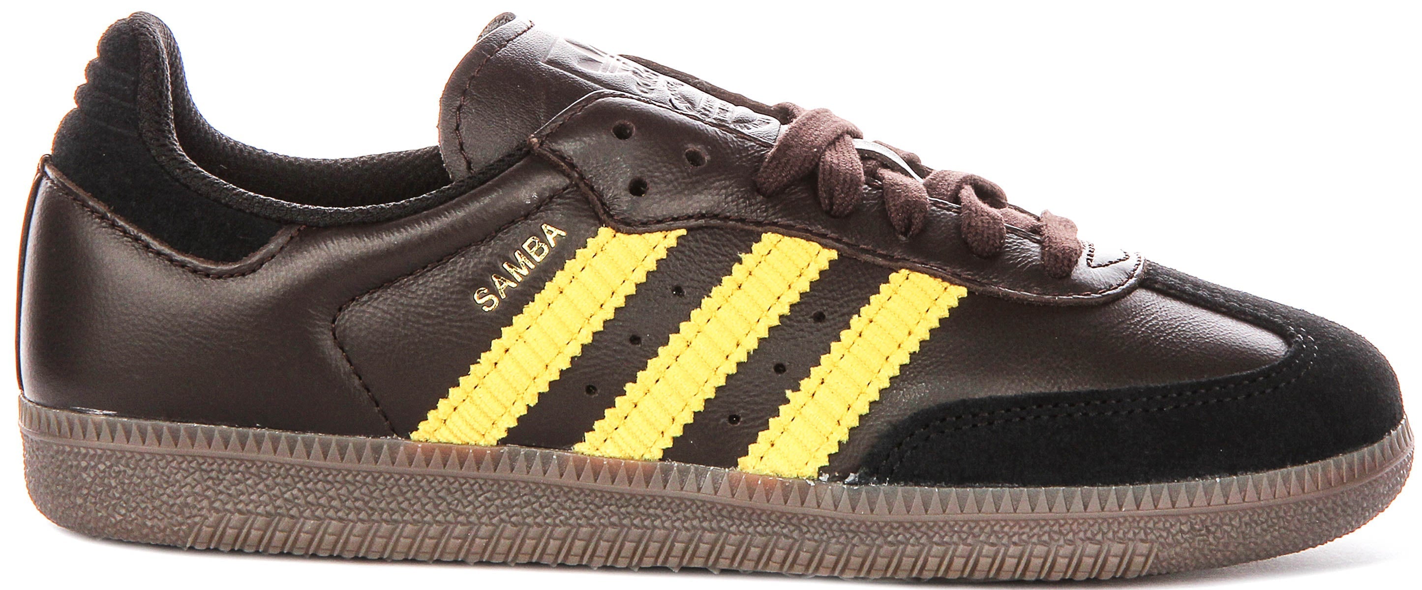 Adidas Samba OG In Dark Brown Yellow For Men Secondary image