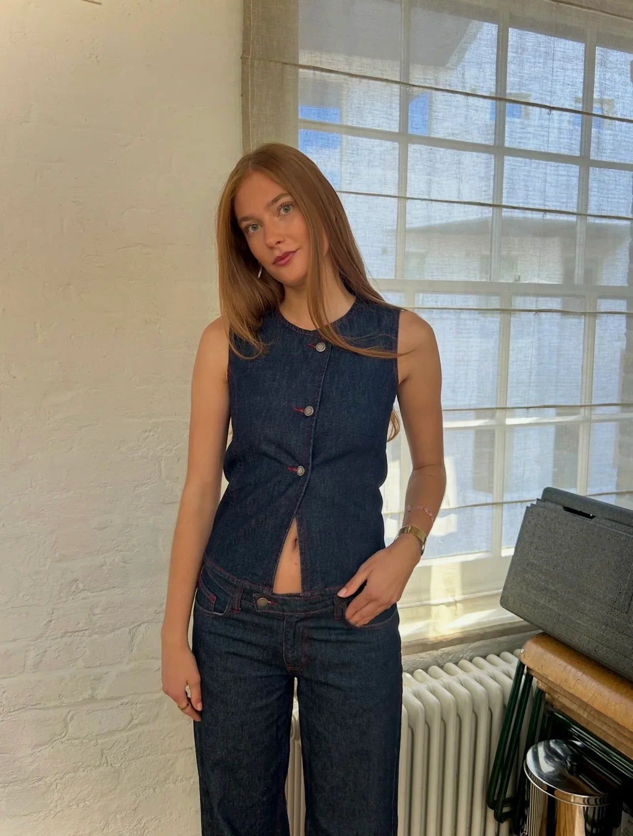 Nina Waistcoat & Jeans Co-Ord Main image