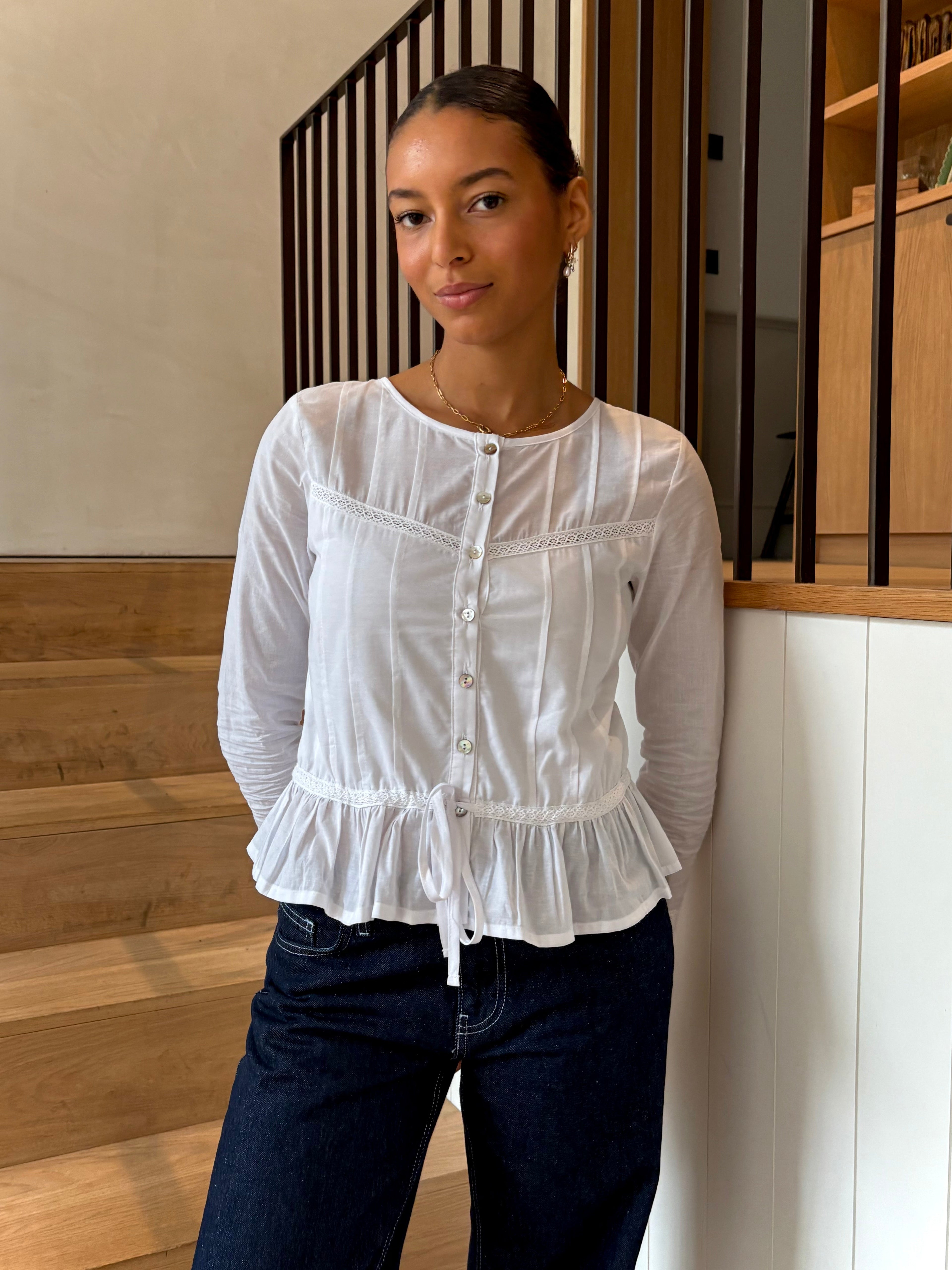 Mina Blouse - White
