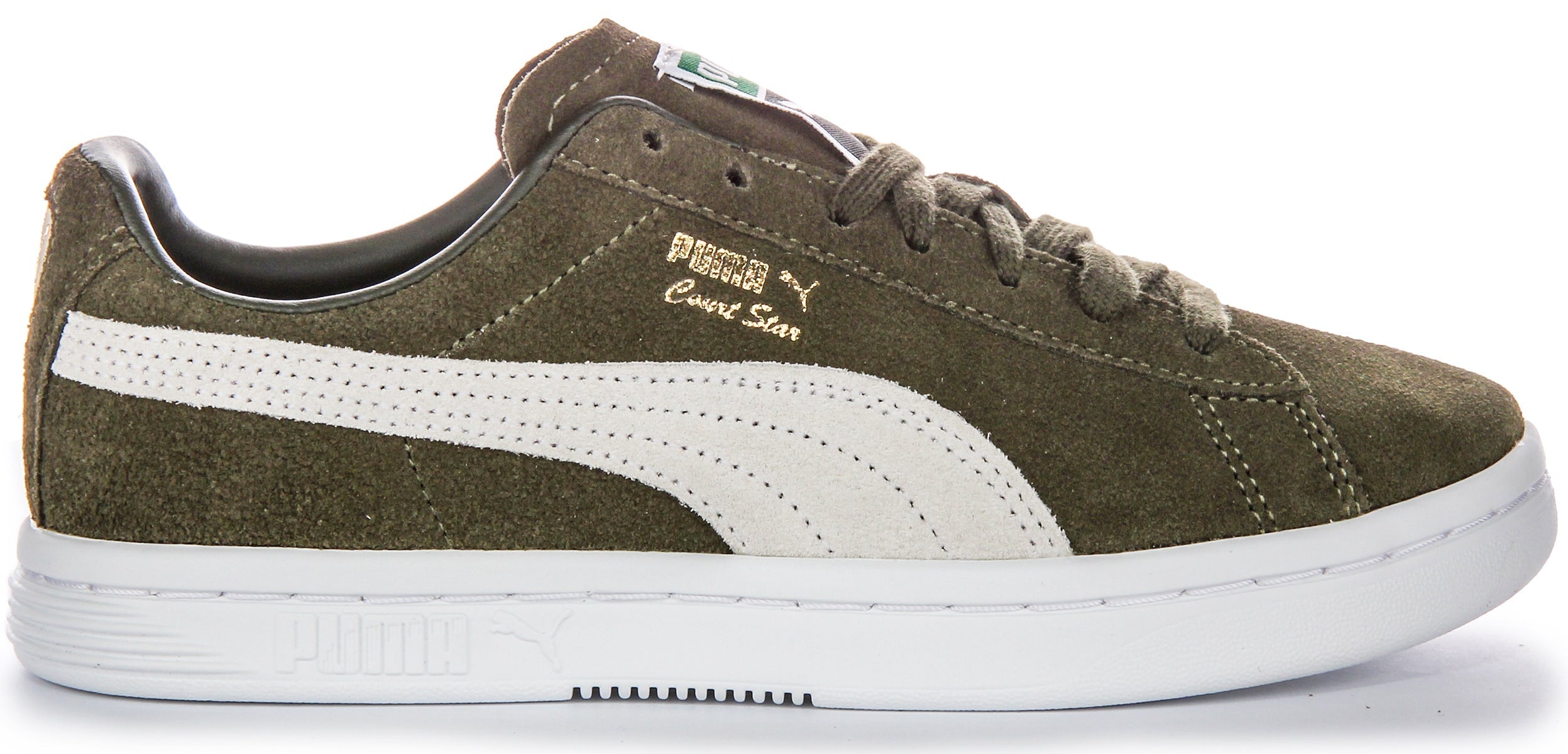 Puma Vintage Chaussures Quotidiennes en Cuir Suédé Vert Forêt Secondary image