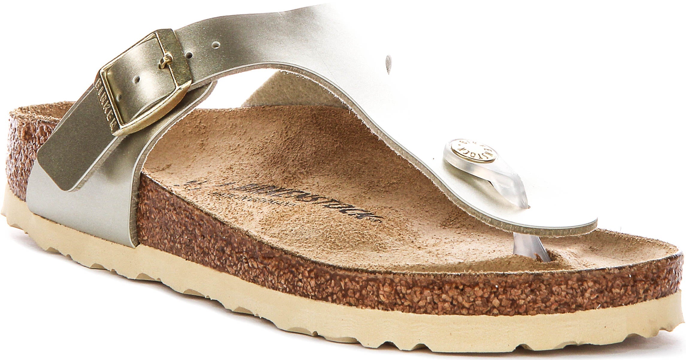 Birkenstock Gizeh Kids Bs In Gold For Junoir | Narrow Fit Main image