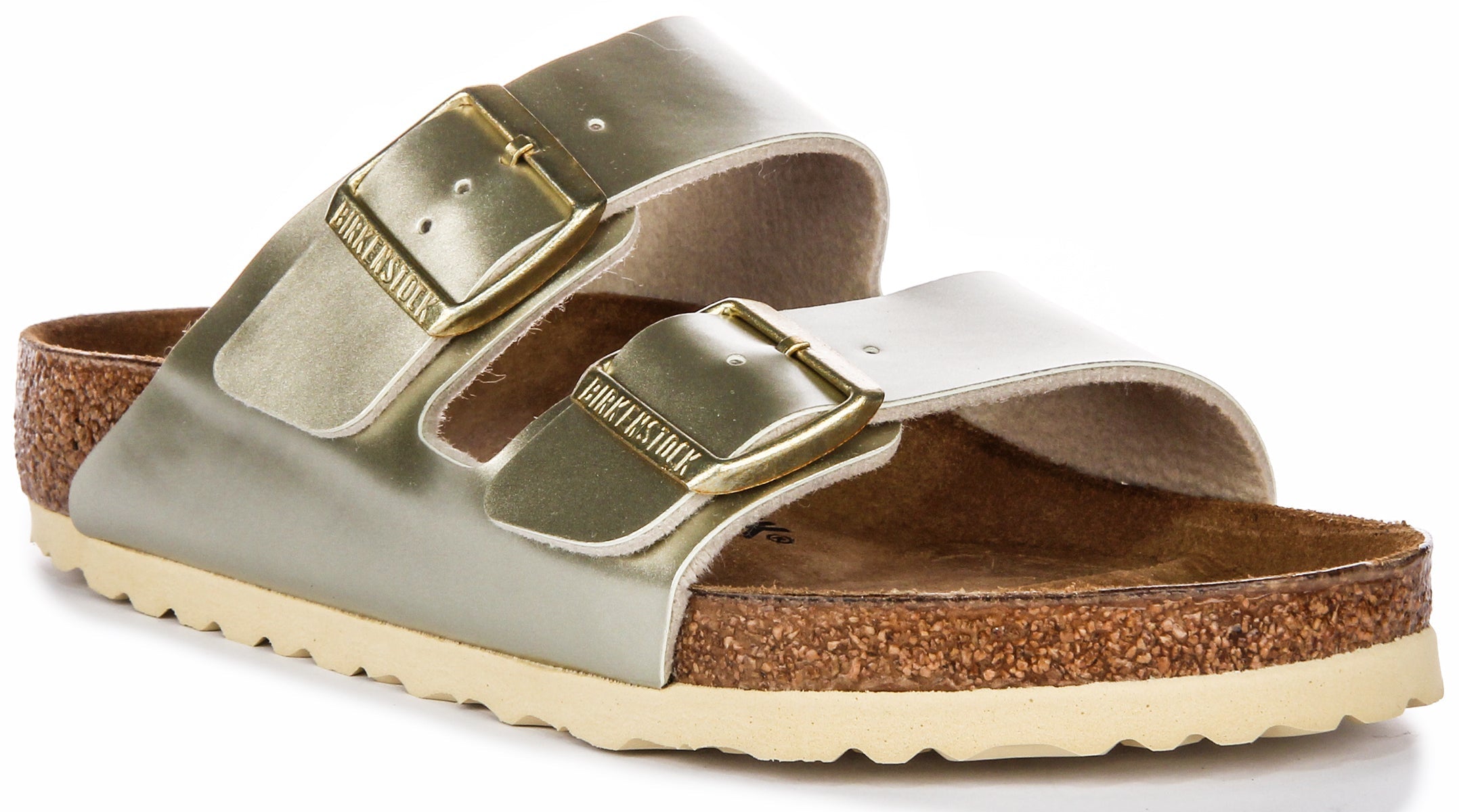 Birkenstock Arizona Kids BS In Gold Meta For Juniors Main image