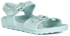 Birkenstock Rio Eva Kids en Vert | Coupe Étroit