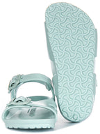 Birkenstock Rio Eva Kids en Vert | Coupe Étroit