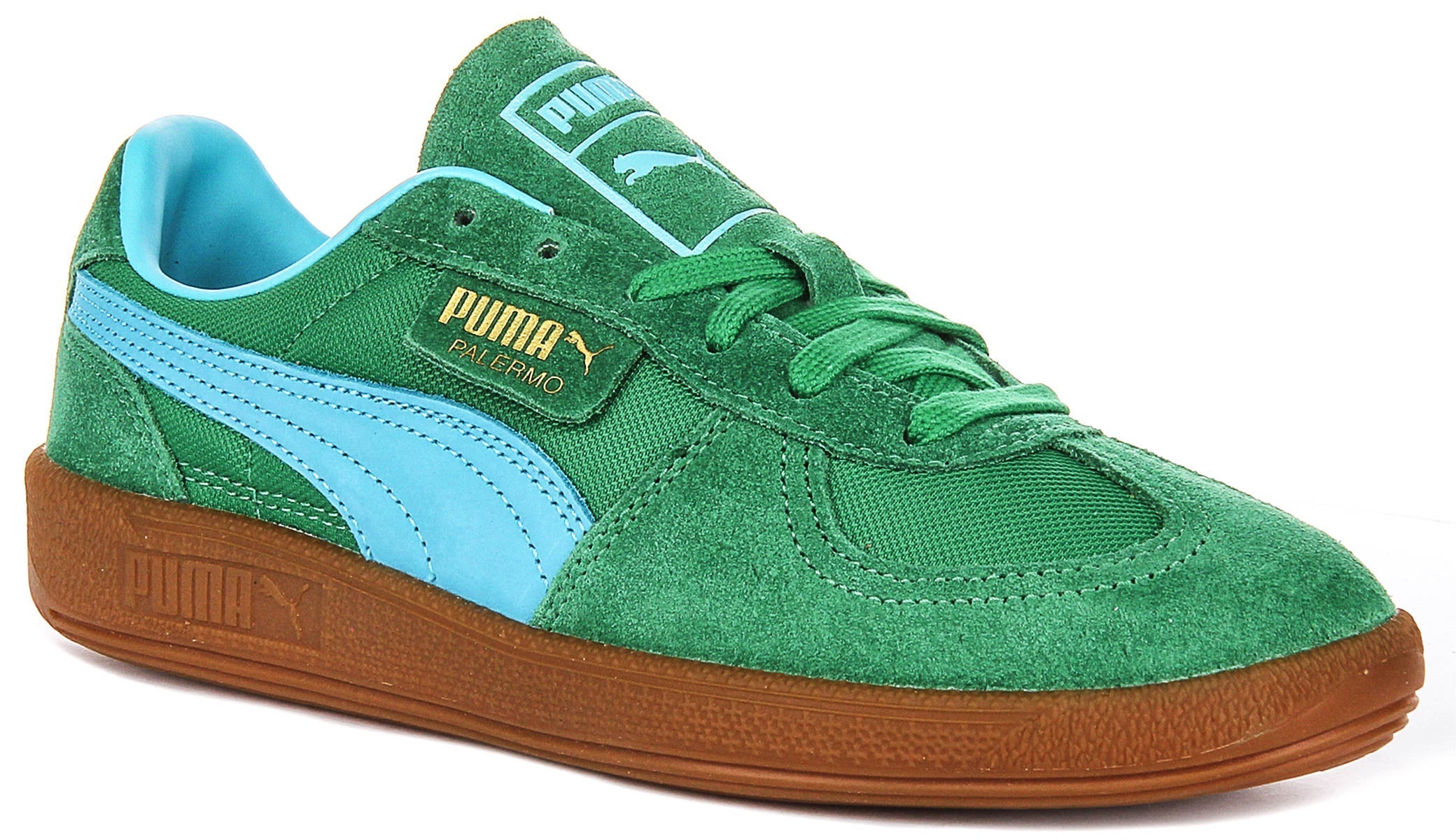 Puma Palermo Vintage en Vert Bleu Main image