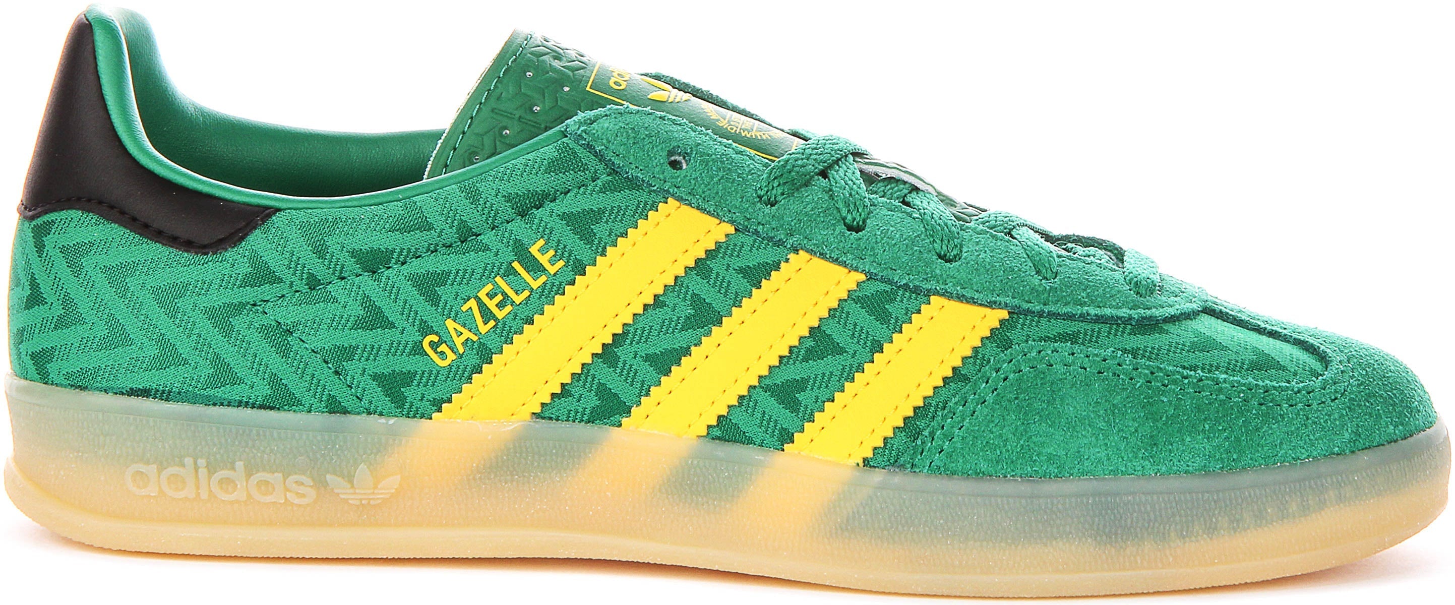 Adidas Gazelle Indoor In Green Yellow For Women Secondary image