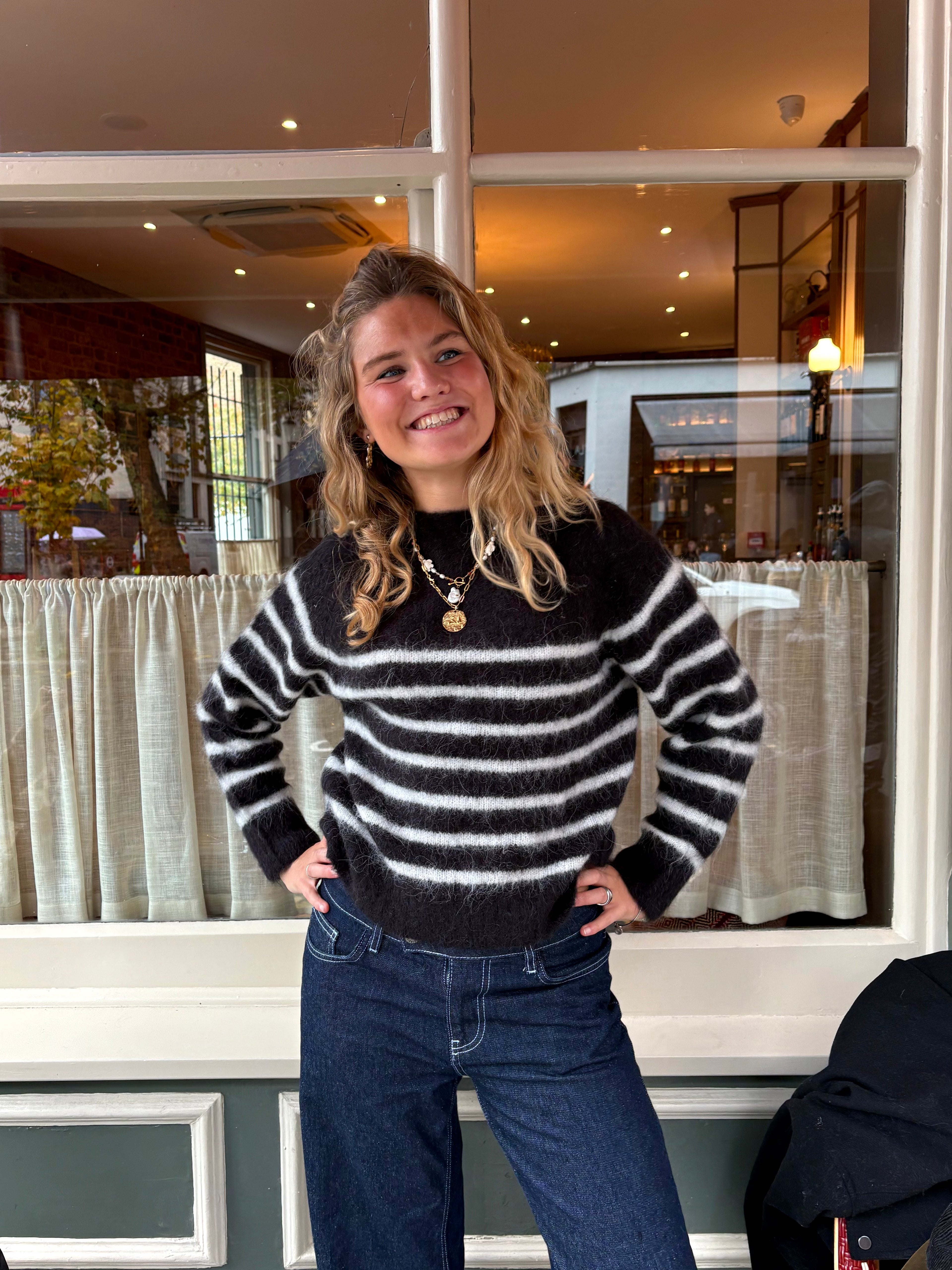 Cara Jumper - Black & White