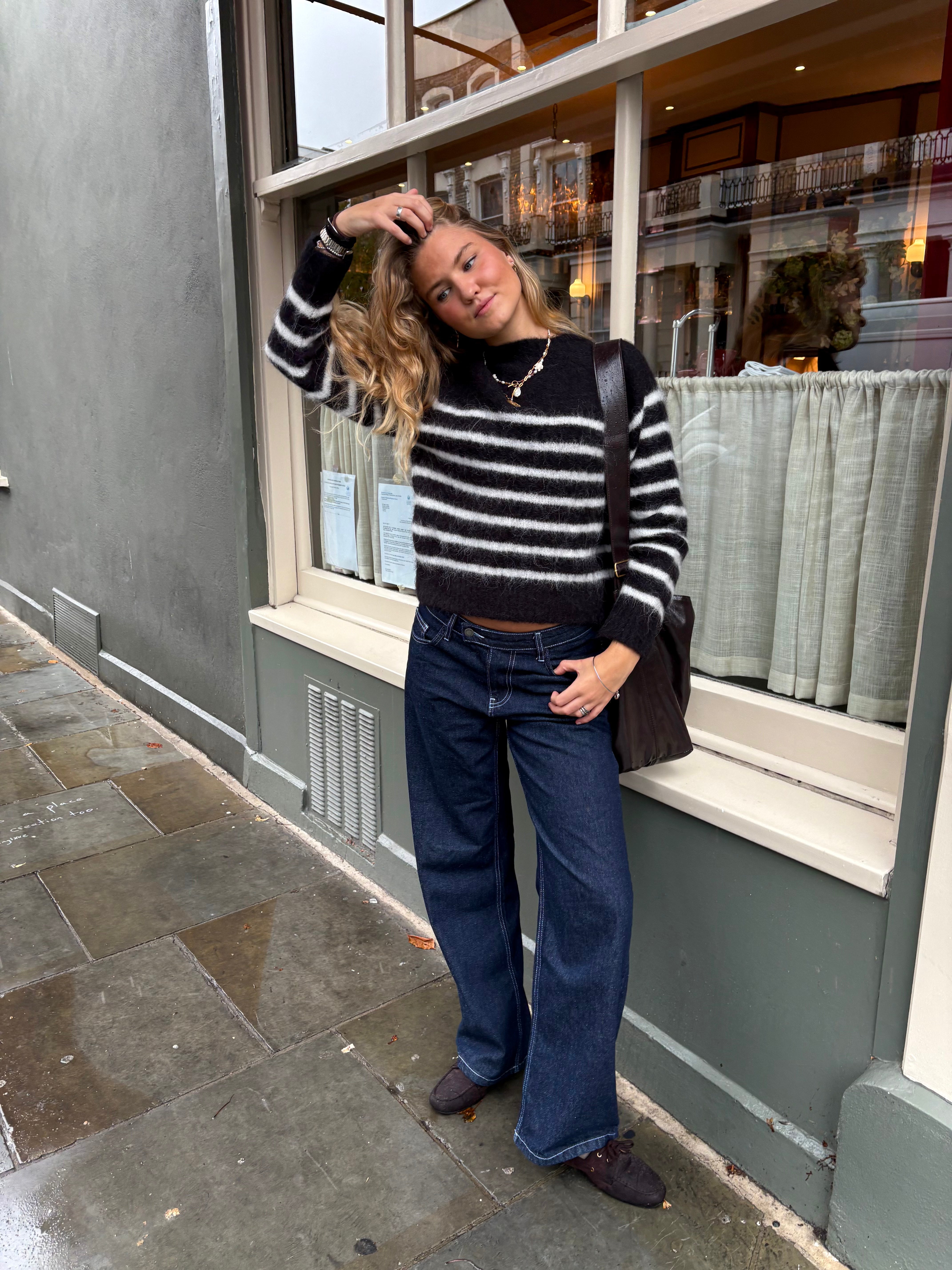 Cara Jumper - Black & White Secondary image