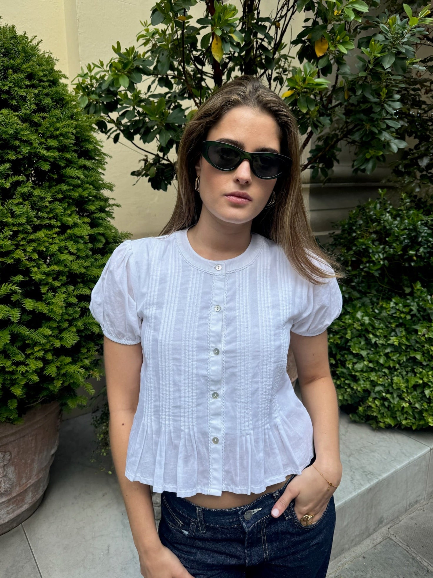 Emma Blouse - White Secondary image
