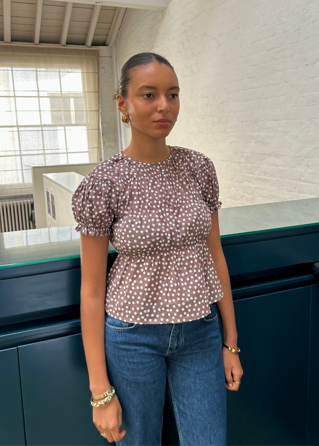 Etta Blouse - Cocoa