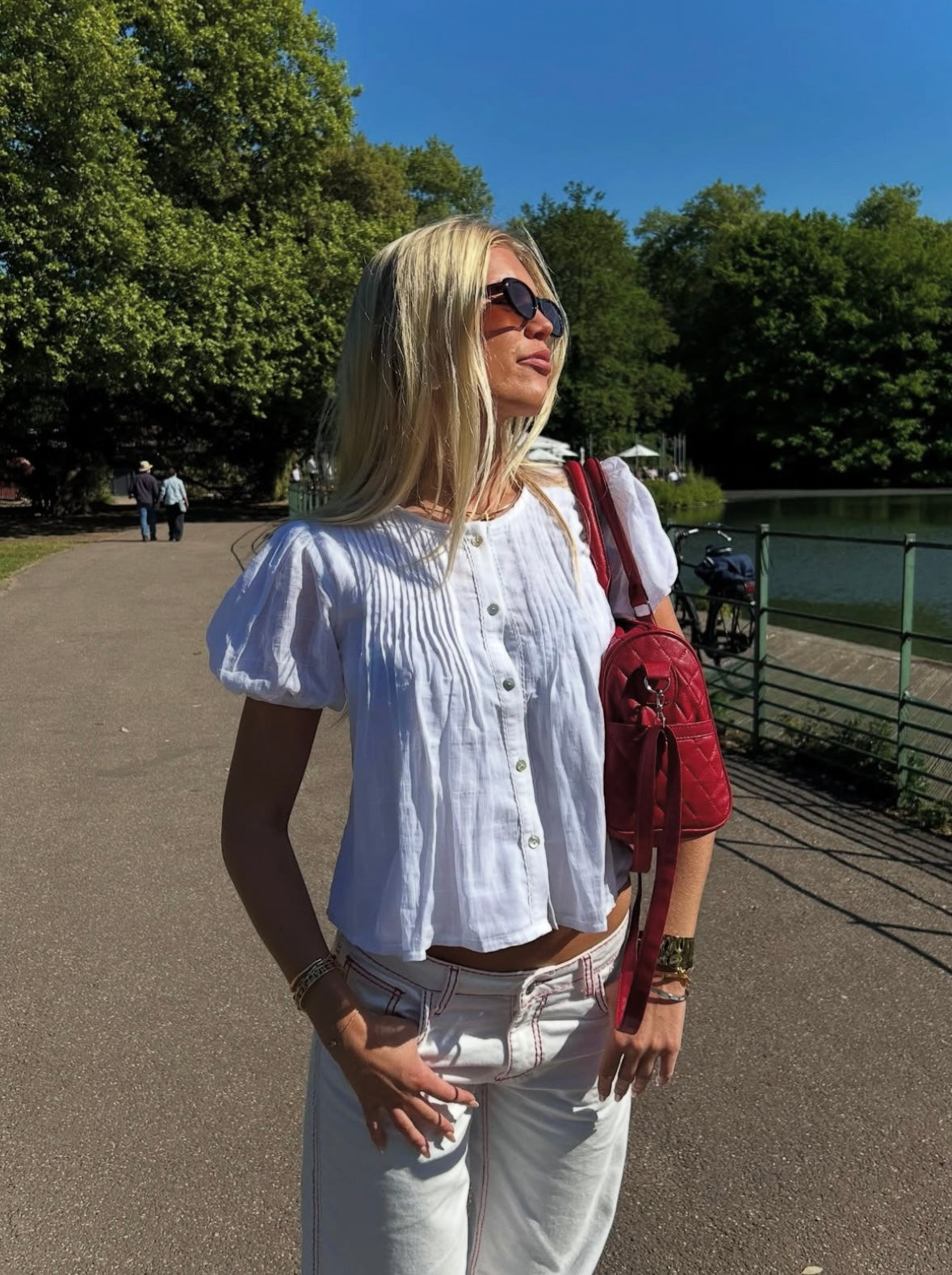Poppy Blouse - White Secondary image