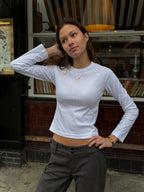 Long Sleeve Tee - White