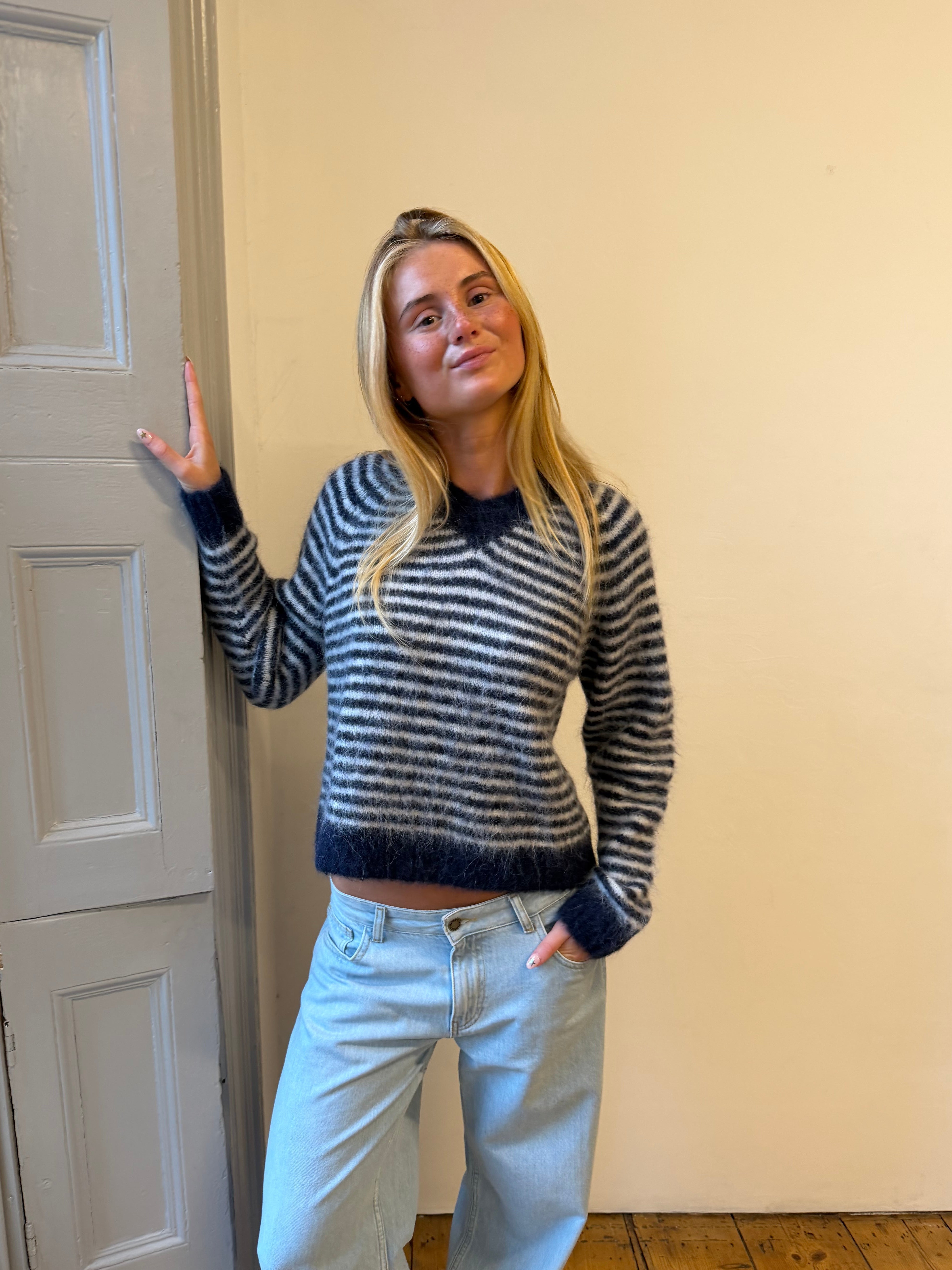 Orla Jumper - Navy Stripe Main image