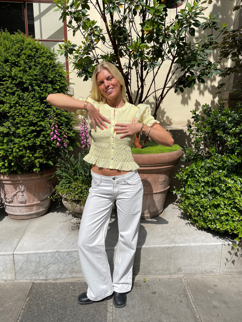 Esme Blouse - Lemon