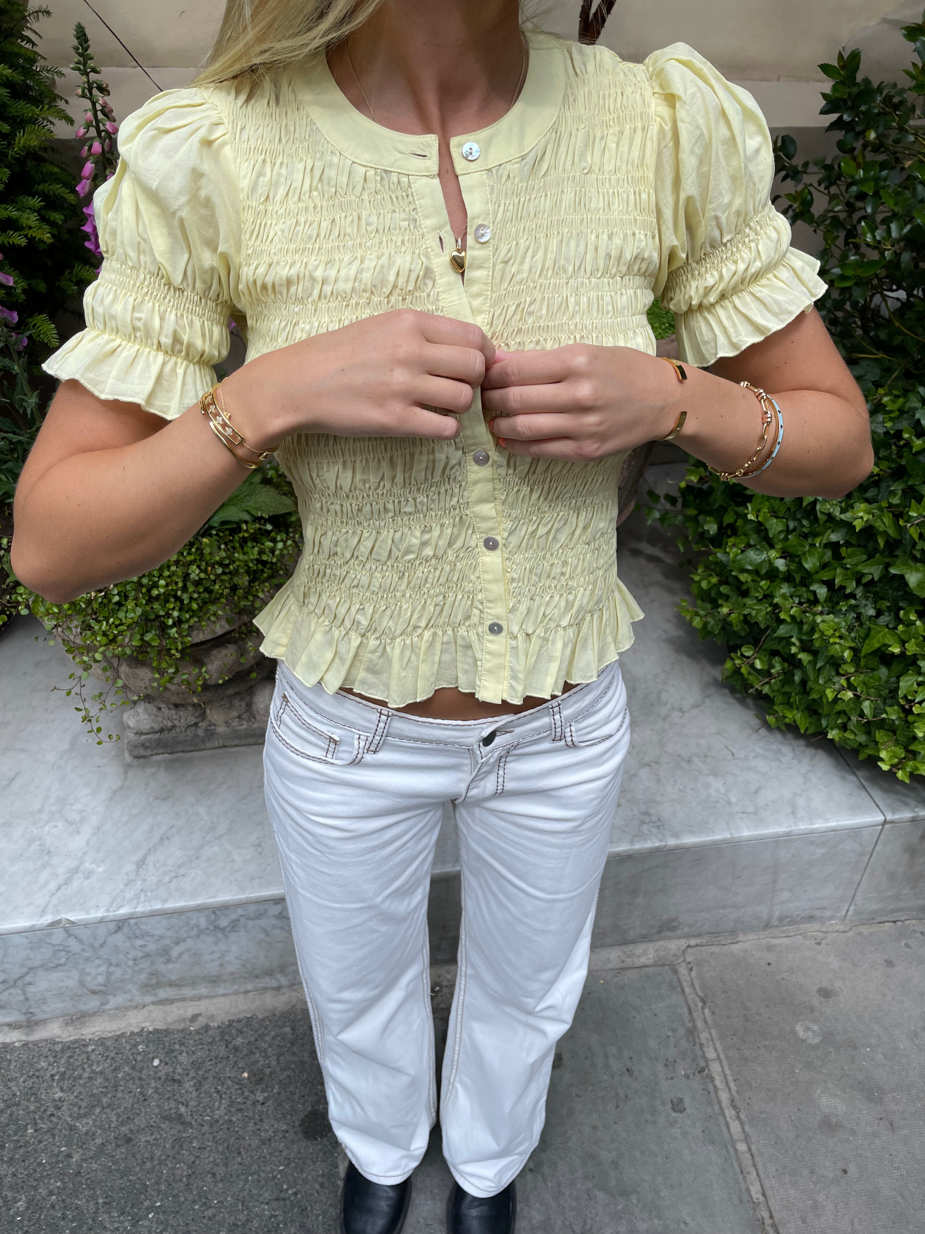 Esme Blouse - Lemon Secondary image
