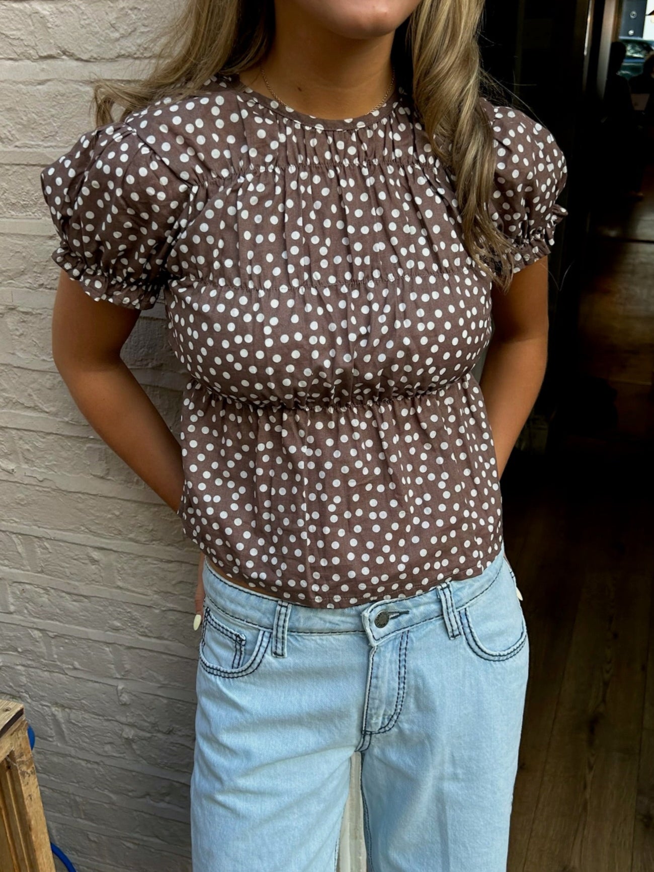 Etta Blouse - Cocoa
