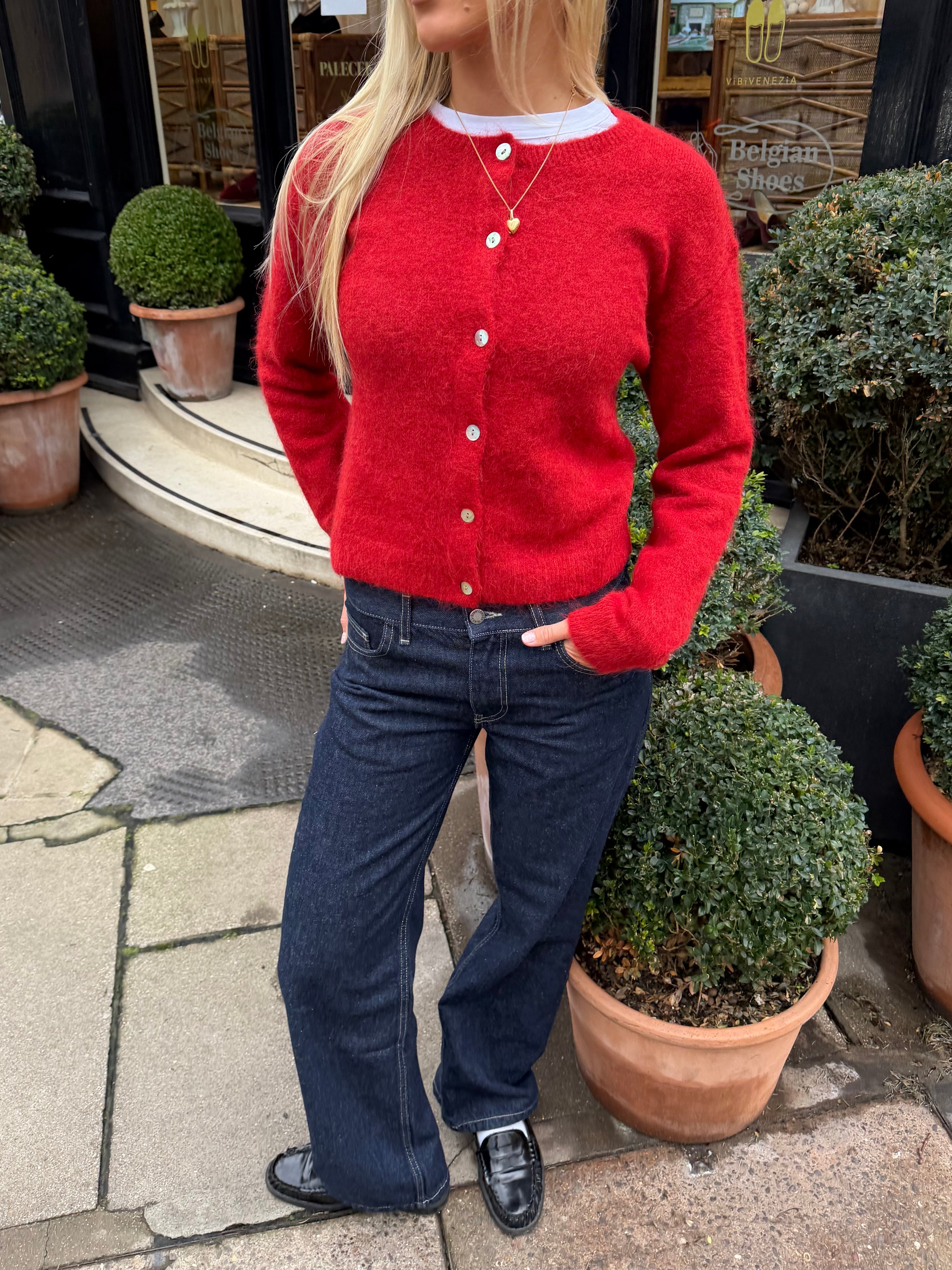 Elsa Cardigan - Red Secondary image