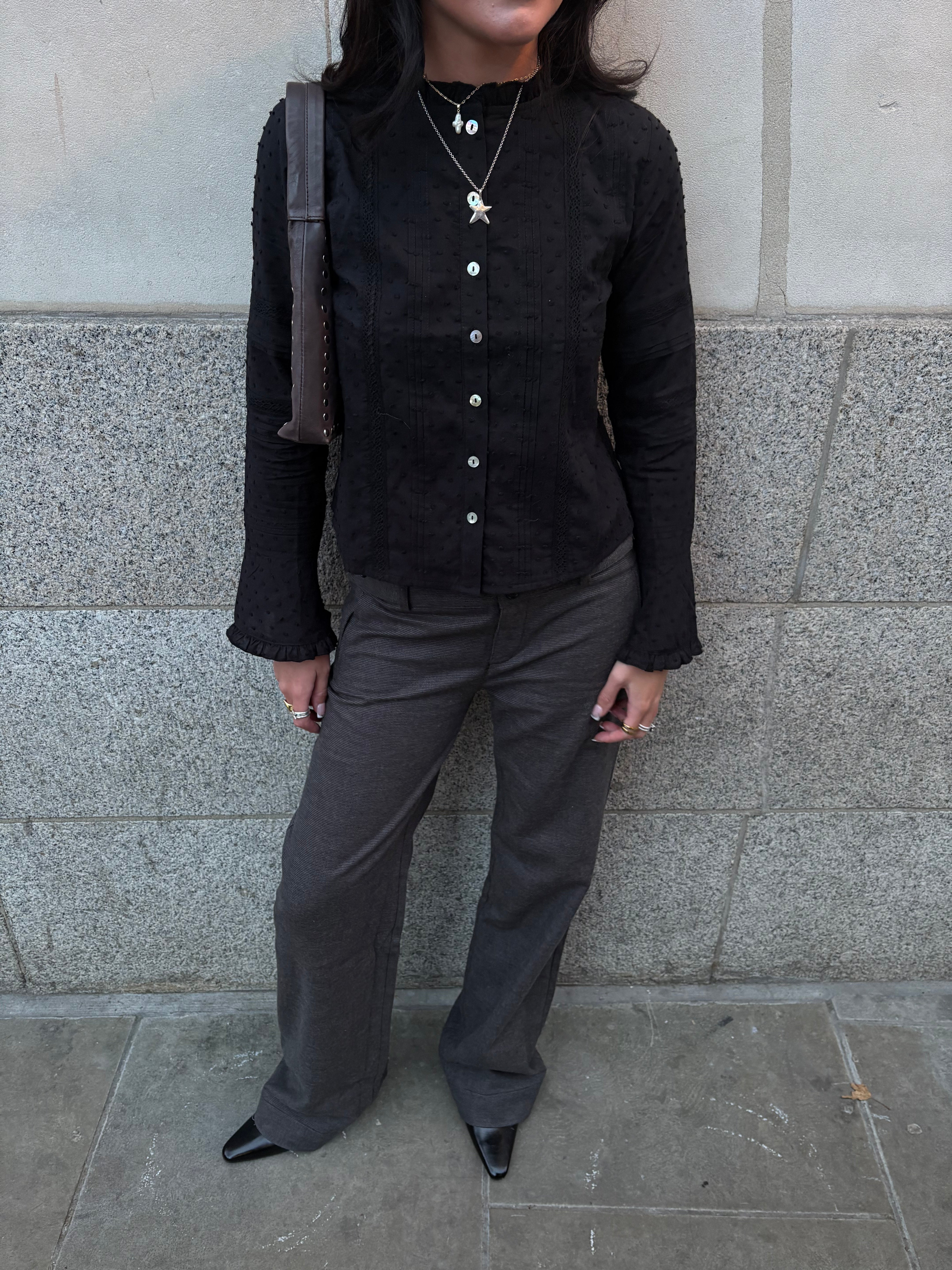 Callie Blouse - Black Secondary image
