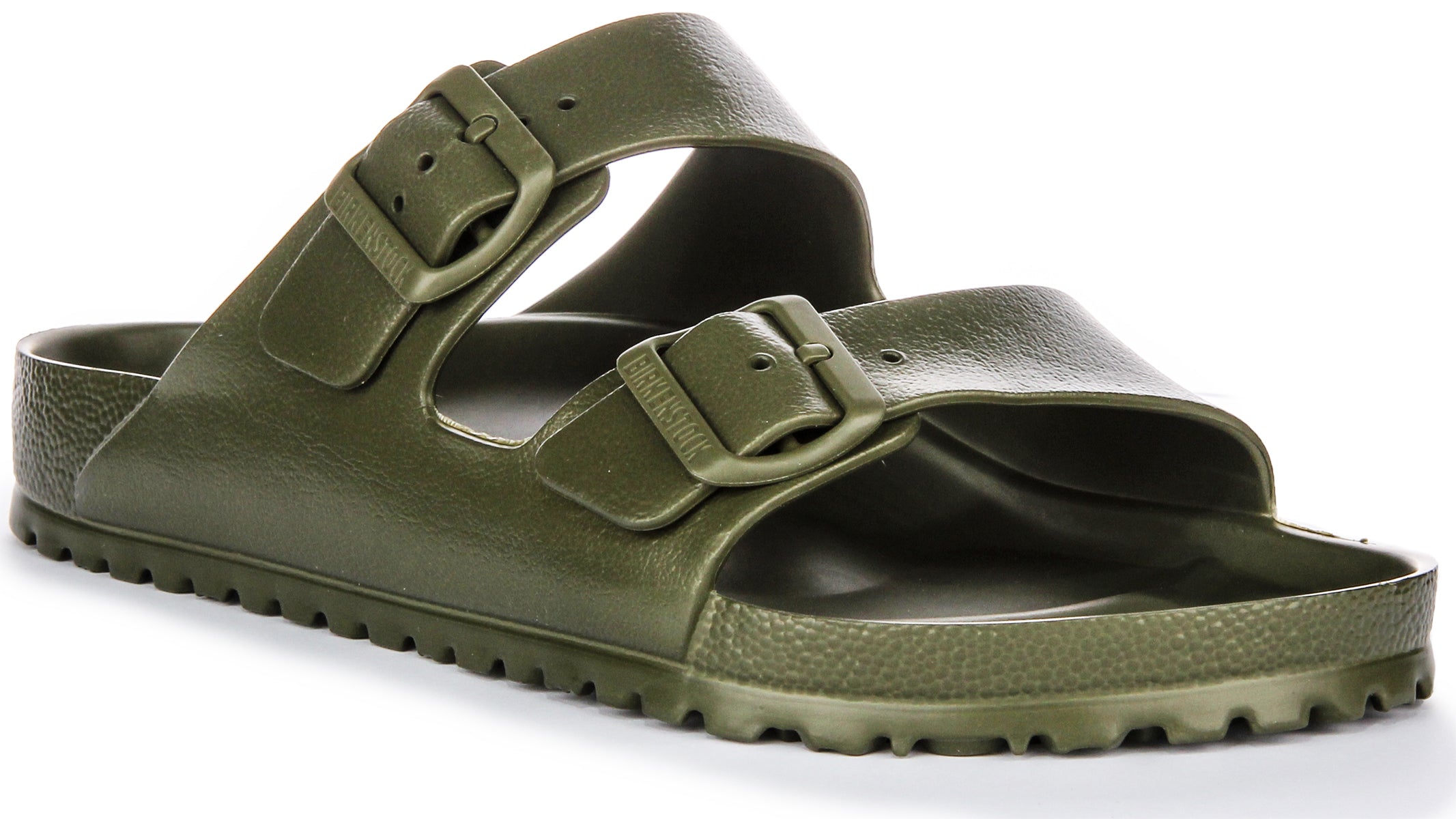 Birkenstock Arizona EVA Sandales à Deux Brides en Caoutchouc Style EVA Sandales en Kaki Main image