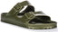Birkenstock Arizona EVA Sandales à Deux Brides en Caoutchouc Style EVA Sandales en Kaki