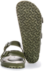 Birkenstock Arizona EVA Sandales à Deux Brides en Caoutchouc Style EVA Sandales en Kaki