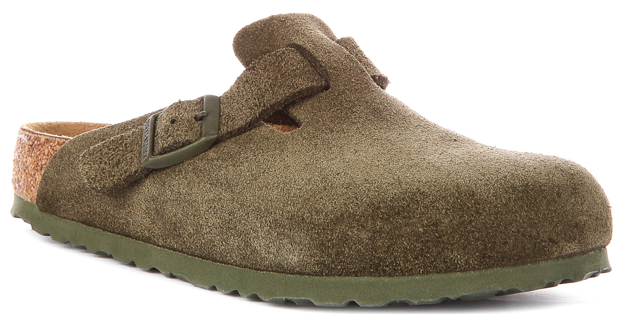 Birkenstock Boston Bs In Khaki Green | Regular Fit Main image
