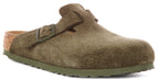 Birkenstock Boston Bs In Khaki Green | Regular Fit