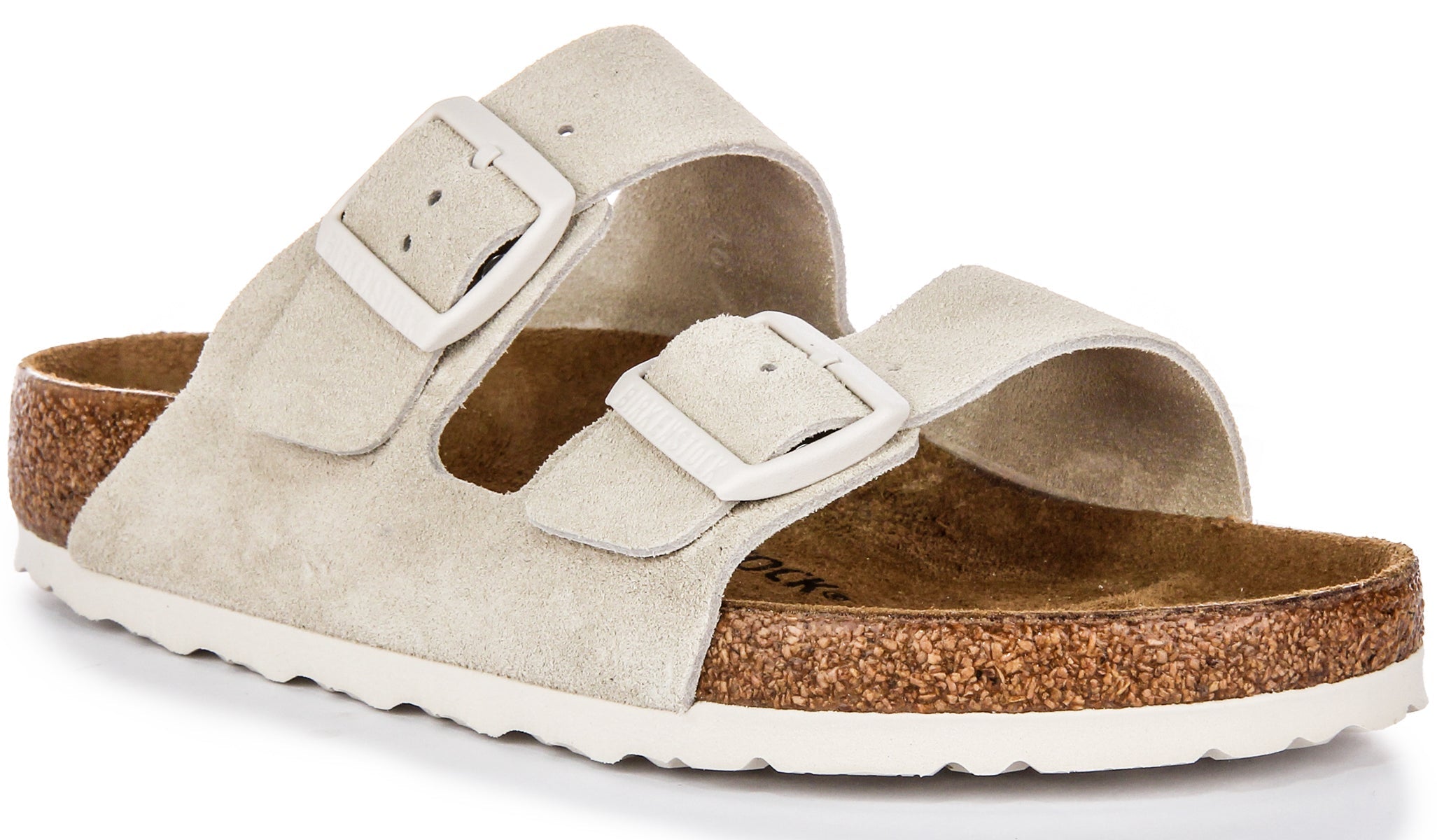 Birkenstock Arizona Bs Suède en Gris Clair | Coupe Standard Main image