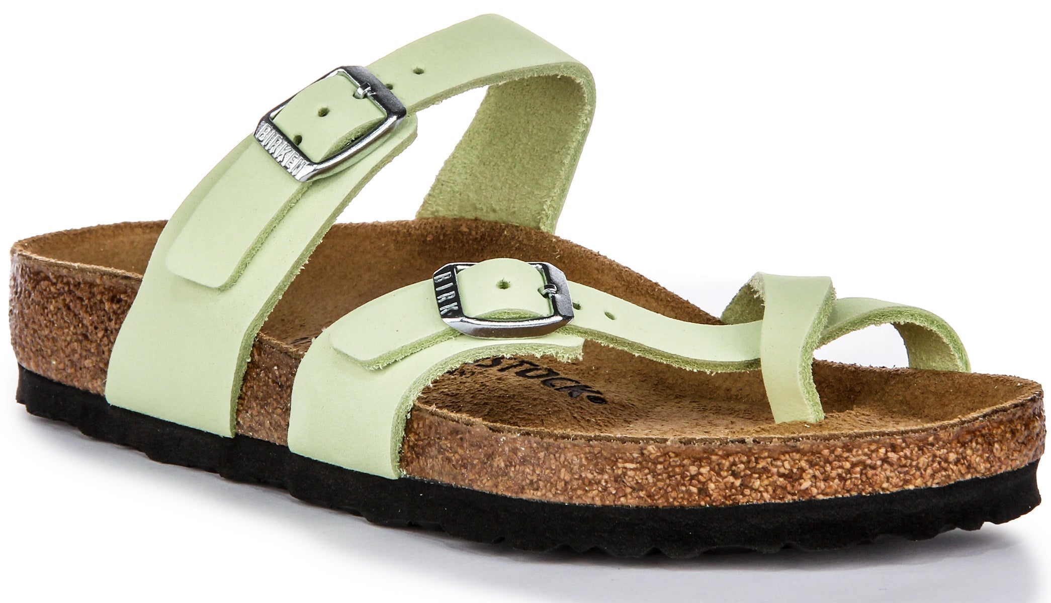 Birkenstock Mayari Sandales Femme en Nubuck avec Boucle et Bride en Lime Main image