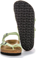 Birkenstock Mayari Sandales Femme en Nubuck avec Boucle et Bride en Lime