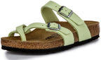 Birkenstock Mayari Sandales Femme en Nubuck avec Boucle et Bride en Lime