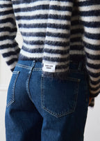 Evie Scarf - Navy Stripe